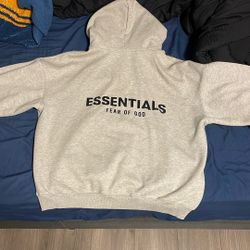 Essentials Dark Oatmeal Hoodie 