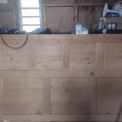 2 '8x'2"8 treated oak wood doors and 1 '10x'4"8 solid oak wood door