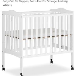 Dream On Me 2 In 1 Foldable Crib