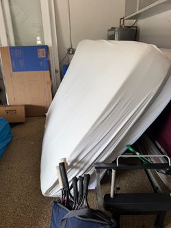 Queen bed mattress 2 set & Frame & bedding set