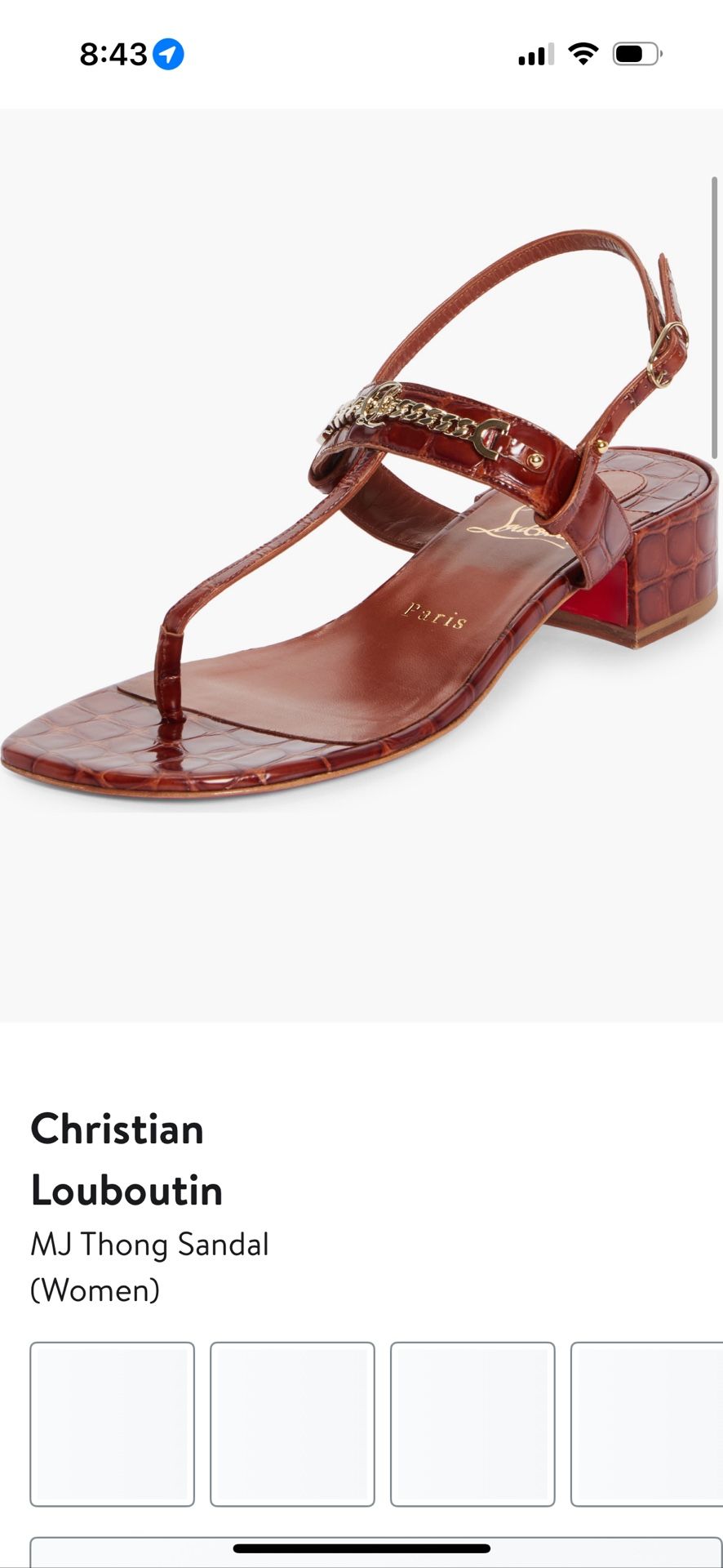 Christian Louboutin MJ Thong Sandals