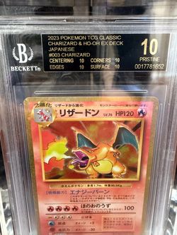 2023 Pokemon TCG Classic Charizard & Ho-Oh Ex Deck Black Label Pristine BGS 10