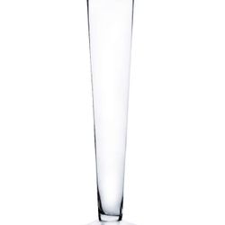 Trumpet Glass Vases 20in Tall 