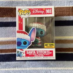 Santa Stitch Funko Pop