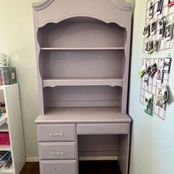 2 Piece Girls Desk - Lavender  