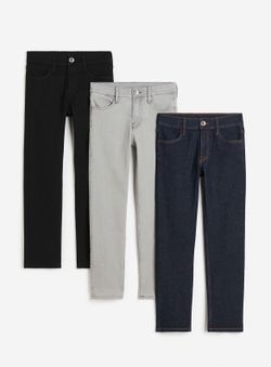 H&M Boys 3-pack slim fit stretch jeans