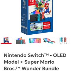 Nintendo Switch OLED Super Mario Bros. Wonder Bundle