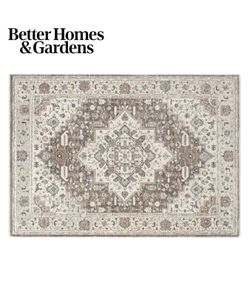 Better Homes & Gardens Medallion Indoor Area Rug, Multicolor, 5'x7'2