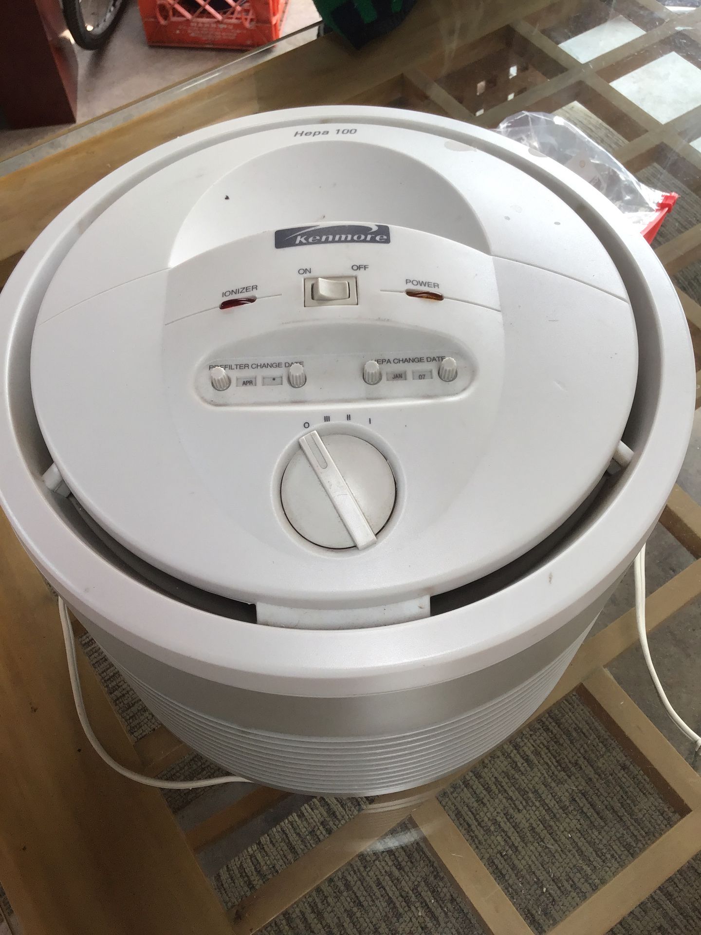 Kenmore air purifier with ionizer and hepa filter