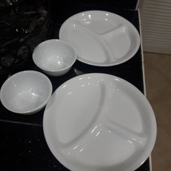 New WOT, CORELLE Divided PLATES, $3 Each