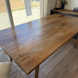 Mid-century Modern Wood Dining Table 