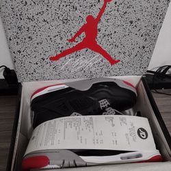Jordan 4 Bred (Box And Receipt)