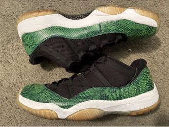 $600 on StockX Nike Air Jordan Retro 11 low Green Snakeskin size 13