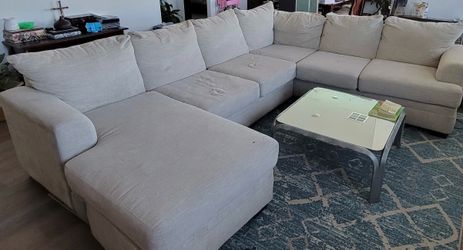 Modern Sectional Sofa (3 piece couch with chaise)