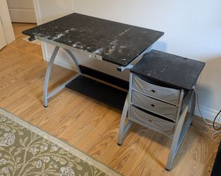 Drafting / Art table with drawers