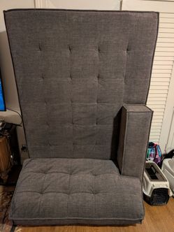 Blue chaise sofa