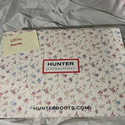 Hunter x LoveShackFancy Original Tall Rain Boot-Sunrise Patchwork Women’s Size 9