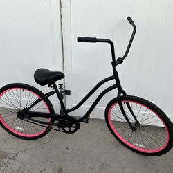 Flat Black Women Beach Crusier