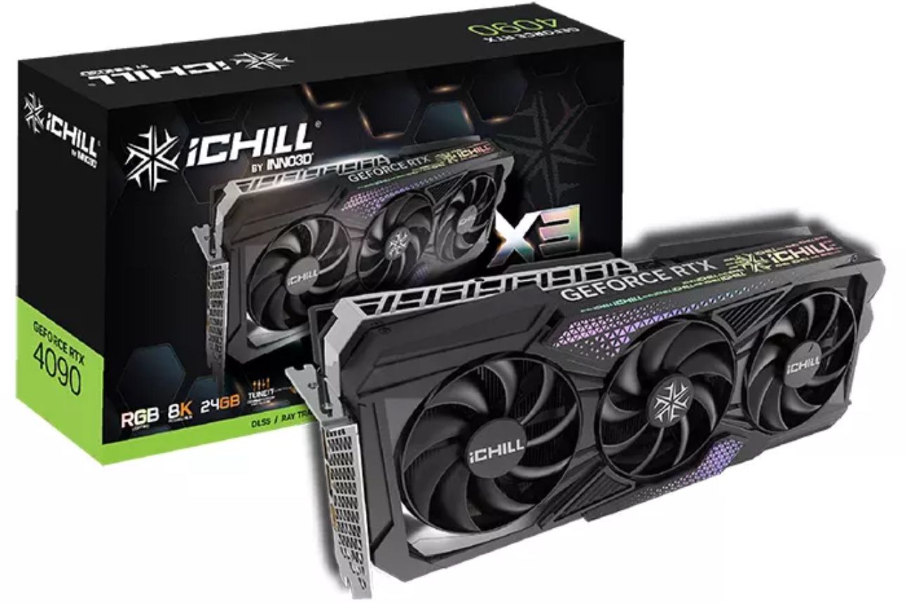 Inno3D GeForce RTX 4090 iCHILL X3 24GB GDDR6X Graphics Card