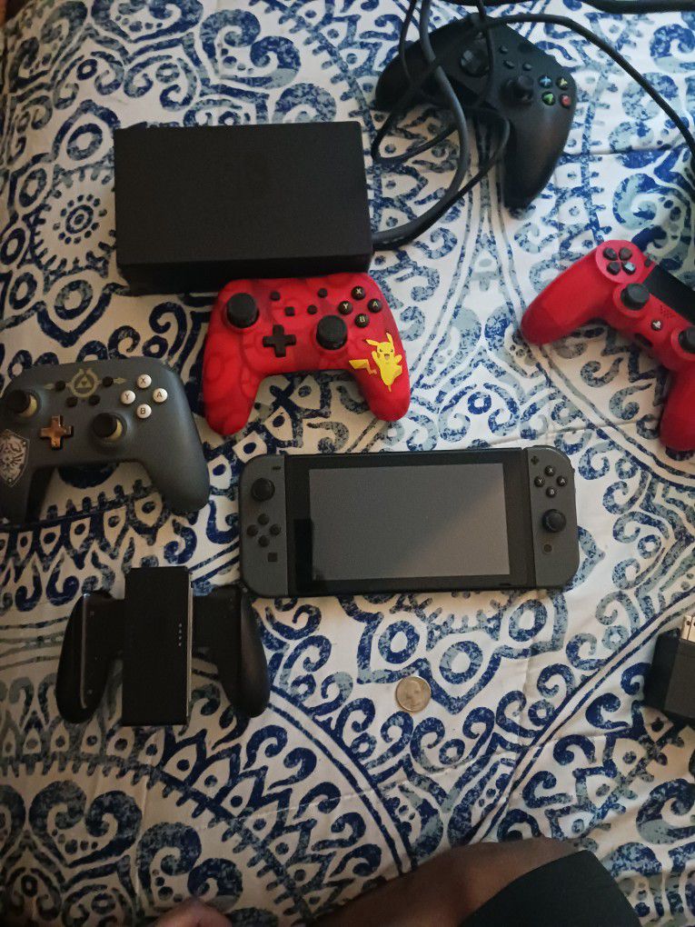 Nintendo Switch With All Accessories Included 
