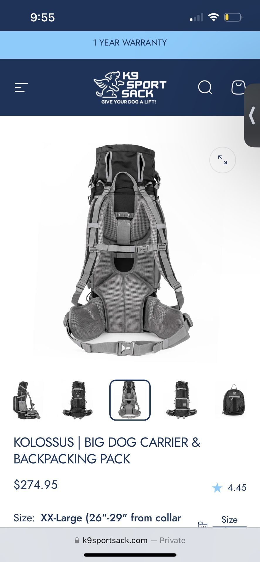 KOLOSSUS | BIG DOG CARRIER & BACKPACKING PACK