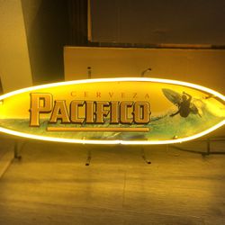 Pacifico 🏄‍♂️ Surfboard Neon Light Sign 