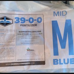 Fertilizer Nitrogen (N), 39.0%.