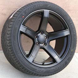 Dodge Rims 20x9 20x11 Gloss Black And Satin Black Wheels And Tires Package $50 Down 