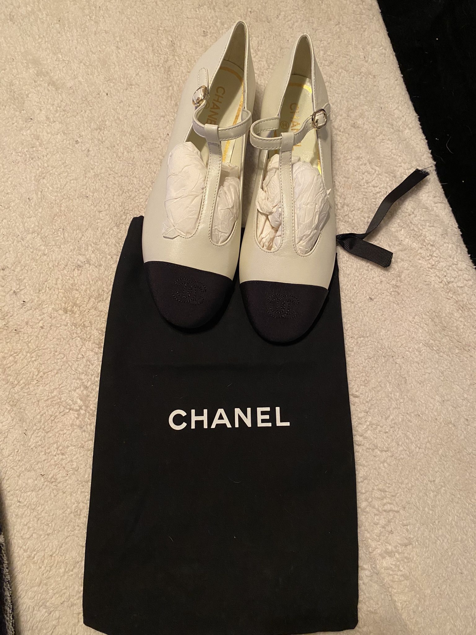 Chanel Mary Jane Ballerina Shoes (AUTHENTIC) Size-40c