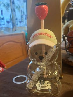 Pink Starbucks bear