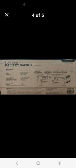 CyberPower SL700U Slim Line Battery Backup