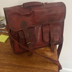 Leather Messenger Bag 