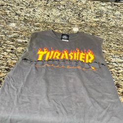 Thrasher Tank With. Pins 