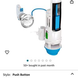 Hydroright Water-Saving Dual Flush Valve with Push-Button Handle