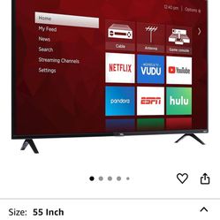TCL 55” 4k Smart Roku Tv