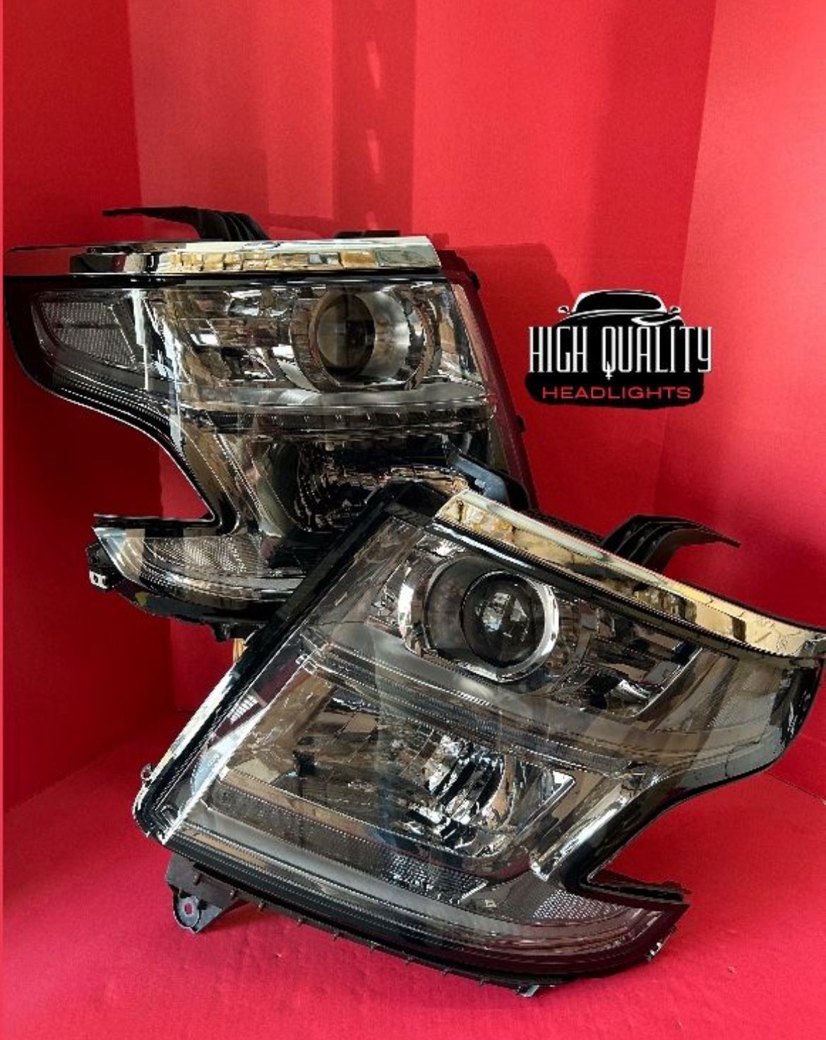 Chevy Tahoe 2015. 2020 headlights.