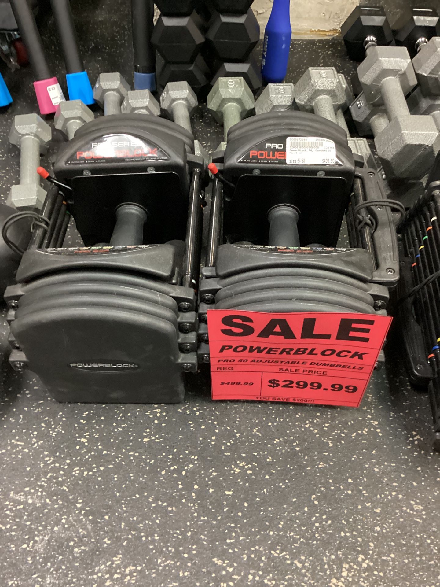 PowerBlock PRO 50 Adjustable Dumbbells 5-50 Lbs