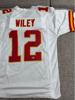 JARED WILEY SIGNED Autograph Custom Jersey - Metabilia Coa - Kansas City Chiefs