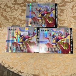 MAGIC THE GATHERING MTG FINAL FANTASY COLLECTOR BOOSTER OMEGA BOX  3x