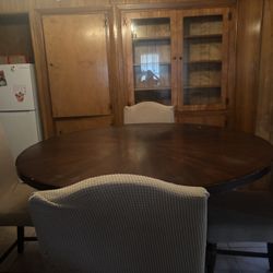 5 Chair Wooden Dining Table 