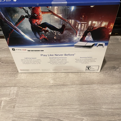 PS5 with Spiderman 2 game included