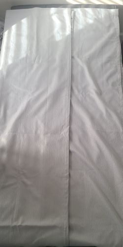 Eclipse Draft Stopper Room Darkening Fleece Lined Rod Pocket, Single Curtain Panel, Silver,42W x 84L