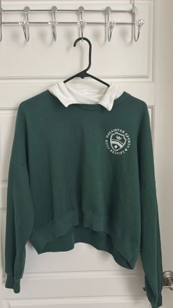 Club Hollister Sports & Leisure Green Sweatshirt