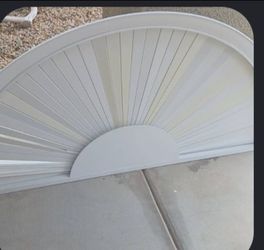 Ekena Millwork Half Round Sunburst PVC Pediment