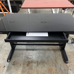 FLEXISPOT Comhar Electric Standing Desk with Drawer(glass top 48x24)