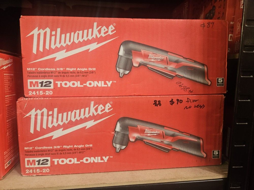 M12™ 12-VOLT LITHIUM-ION CORDLESS 3/8" RIGHT ANGLE DRILL/DRIVER - A&R