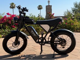 Electric Bike for Adults, 48V 15.6Ah Battery, 1500W Peak Motor, 20" Fat Tire All-Terrain