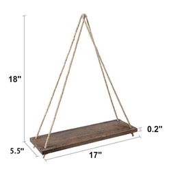 2 Hanging Boho Shelves