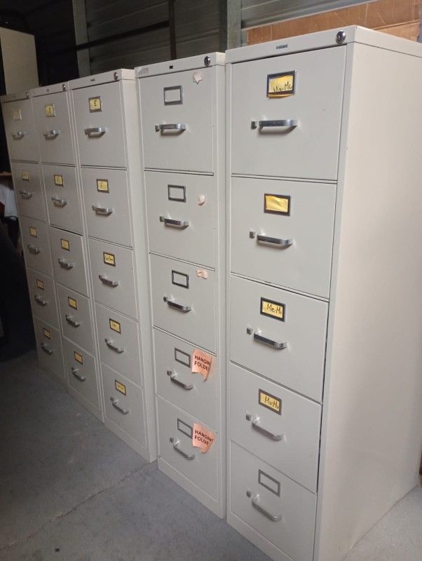 Metal File Cabinet Letter Size With Key By Hon Co
