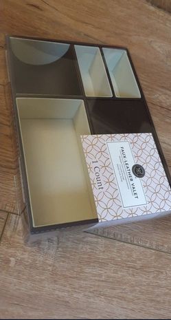 Faux Leather Valet Organizer
